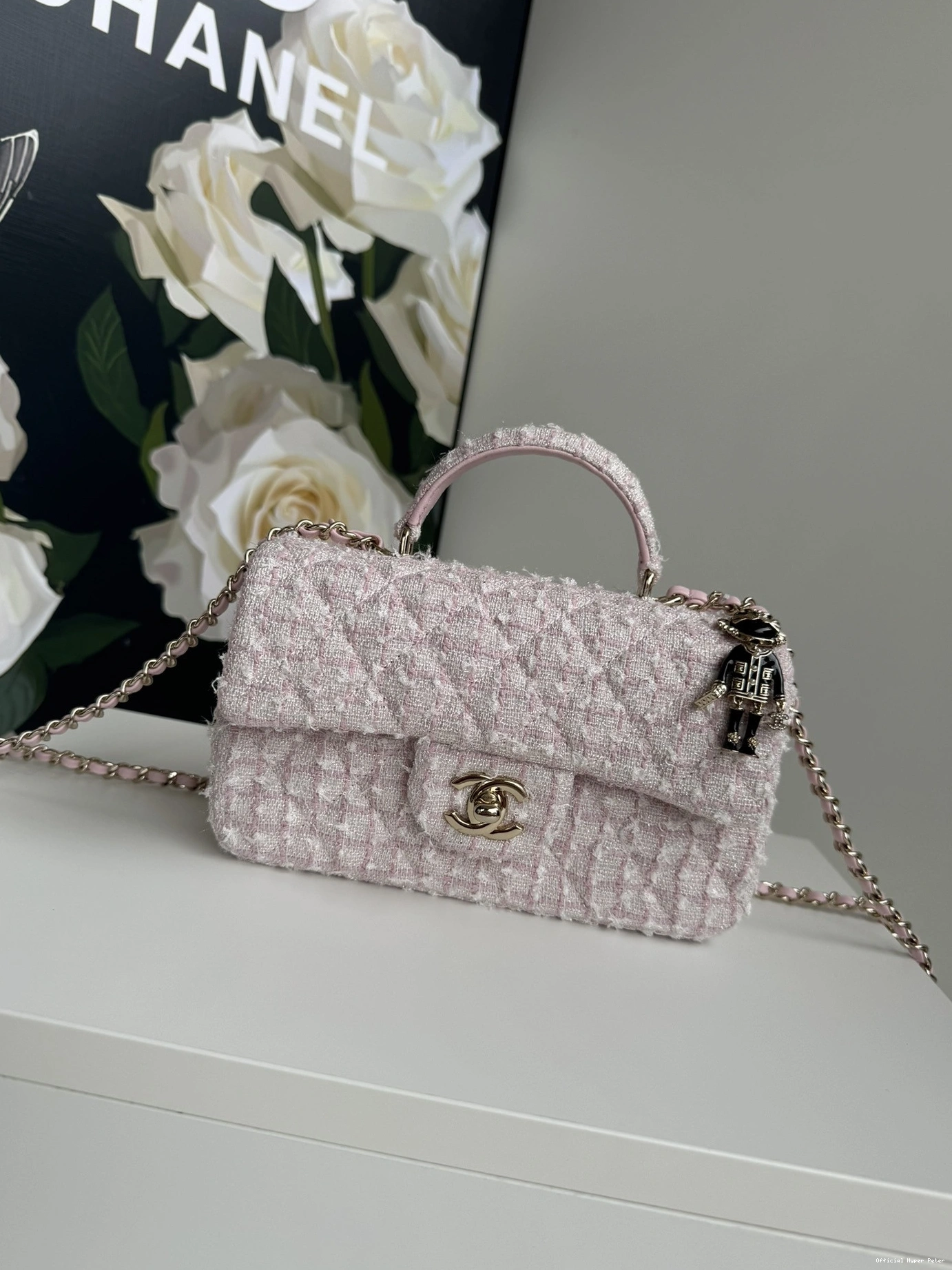 Hyper Peter FLAP HANDLE-20*12*6cm WITH CHANEL TOP BAG 0730